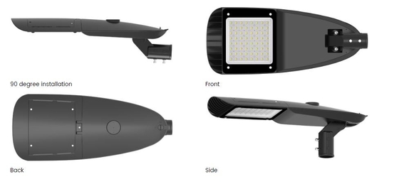 Réverbères extérieurs imperméables en aluminium du moulage mécanique sous pression de SMD IP66 LED 140lm/W Ik08 60W