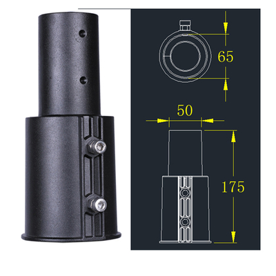 ADC12 A380 réverbère d'éléments de moulage mécanique sous pression adaptateur de 60mm à de 80mm
