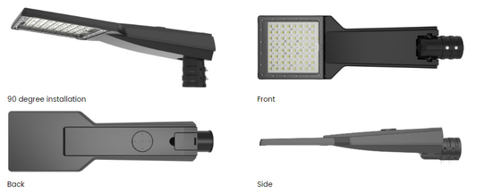Le réverbère extérieur en aluminium d'intense luminosité de la lumière IK08 150w de route de moulage mécanique sous pression