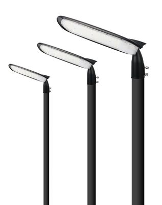 Économies d'énergie de haute efficacité IP65 Aluminium luminaire de rue avec verre noir