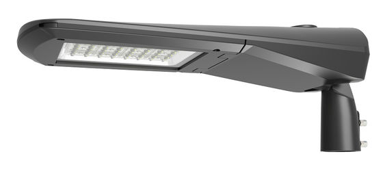 Dimmable 120lm/W 3000k Ra80 IK08 Lumière de rue LED en aluminium à coulée sous pression IP66 Couleur noire Pour la route principale